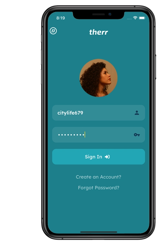 Therr Mobile App Login